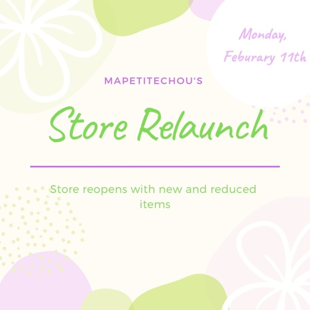 STORE RELAUNCH! Please keep this date saved ❤😊